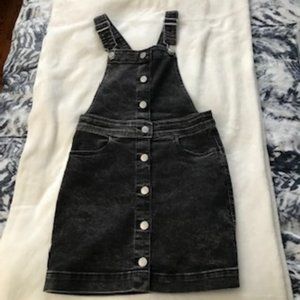 Girls Black Overall dress